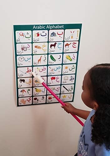 Laminált arab Ábécé Poszter Tökéletes Kisgyermekek Gyerekek Óvodai & Óvoda Tantermek