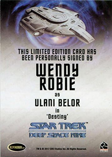 A Star Trek DS9 Heroes & Villains Autogram Kártya Wendy Robbie, mint Ulani Belor