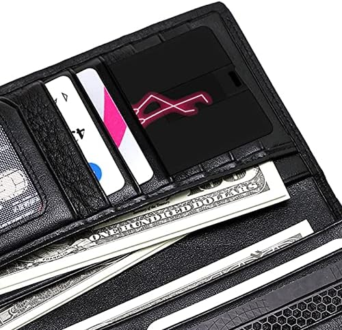 Rózsaszín Flamingó Neon Hitelkártya USB Flash Meghajtók Személyre szabott Memory Stick Kulcs, Céges Ajándék, Promóciós Ajándékot 32G