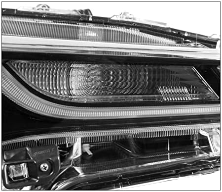 ZMAUTOPARTS LED Projektor Fényszórók Fekete w/6.25 Fehér DRL Kompatibilis 2020-2021 Toyota Corolla L/LE [Japán Épült]