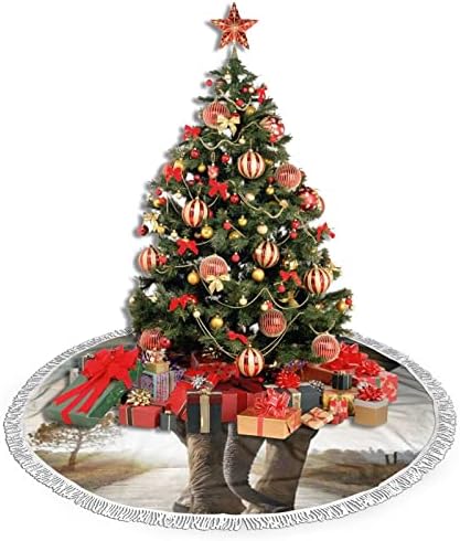 Elefánt karácsonyfa Szoknya, karácsonyfa Szoknya Szőnyeg Tassel a Nyaralás, Esküvő Dekoráció 48