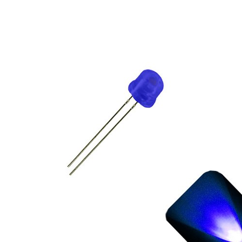 5mm / 4.8 mm-es Szórt Szalma Kalap Széles Szög Kék LED - Széles Látószögű (Csomag 5)