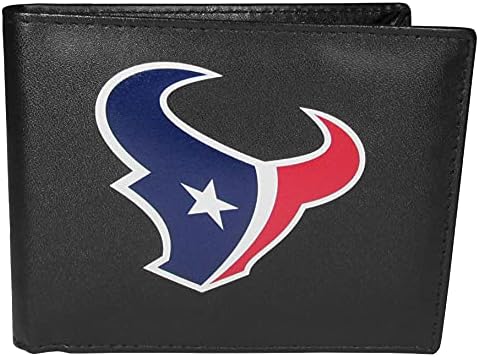 Siskiyou Sport NFL Houston Texans Bőr Bi-szeres Tárca & Szín pénzcsipesz, Fekete, Egy Méret