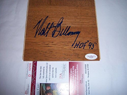 Walt Bellamy Atlanta Hawks,indiana hoosier-ek egyikéről,hof Szövetség/coa Aláírt 6x6 Padló - Dedikált NBA padlólapok