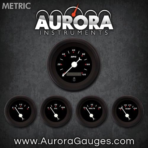 Aurora Eszközök 4650 Modern Rod Fekete Metrikus 5-Es Szett (Fehér Klasszikus Tűk, Fekete Trim Gyűrűk, Stílus Készlet Telepítve)