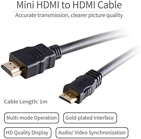 FEELWORLD nagysebességű Mini HDMI-HDMI Kábel 3 méter (1m)