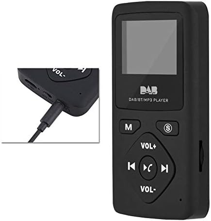 Zsebében FM Rádió Hordozható Digitális Rádió Vevővel, Bluetooth, MP3 Lejátszó, Fülhallgató, 1.8 inch LCD Kijelző, Támogatás TF Kártya,