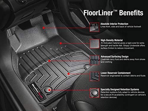 WeatherTech Első FloorLiner, Válasszuk a lehetőséget, Dodge/Chrysler/Volkswagen Modellek (Fekete)
