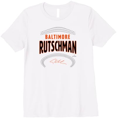 Adley Rutschman Név Baltimore & Száma (Front & Vissza) Prémium T-Shirt