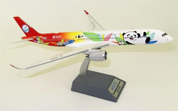 Fedélzeti 200 SICHUAN Airlines Airbus A350-900 Panda Útvonal Istálló B-306N állvánnyal Limited Edition 1/200 FRÖCCSÖNTÖTT