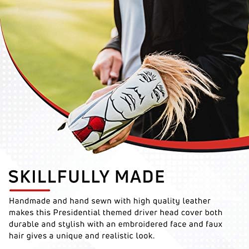 Csapok & Ász Amerikának, hogy a Nagy Prémium Golf Club Headcover Minőségű Bőrből, Kézzel Készített Vicces Fejet Borító - Stílusú