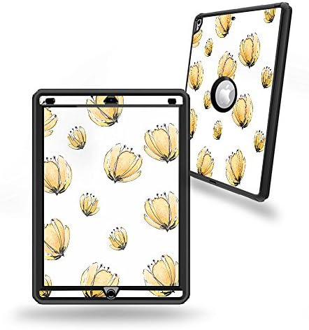 MightySkins Bőr Kompatibilis a OtterBox Defender Apple iPad Pro 12.9(2017) - Sárga Poppy | Védő, Tartós, Egyedi Vinil-wrap Borító |