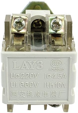 Aexit Zár 3 Vezérlés elektromos Pozíciók Selector Zöld Rotary Switch 2NO AC 220V EGY 4.5