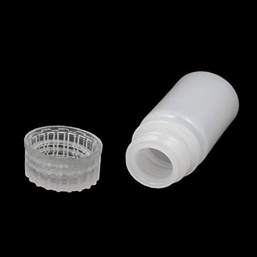 Új Lon0167 4ml Műanyag Széles Szája Laboratóriumi Reagens Üveg Minta Sűrűsödik Üveg Fehér(4 ml Kunststoff Weithals Munkaerő