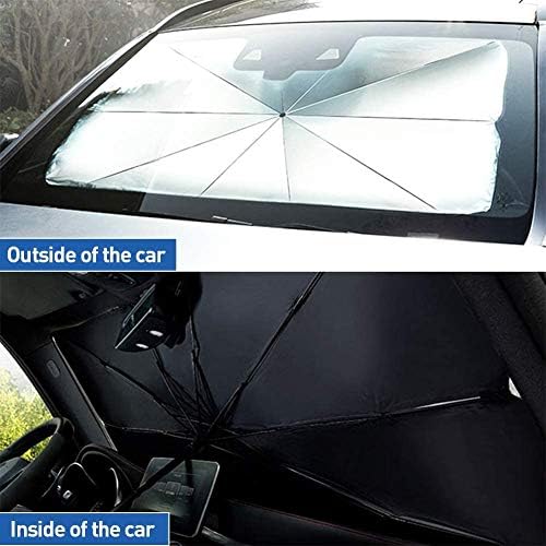 JASVIC Autó Szélvédő Nap Árnyékban Esernyő - Összecsukható Kocsi Esernyő Napernyő UV-Fedezze Block Autó hátsó Ablak (Hőszigetelés Védelme),