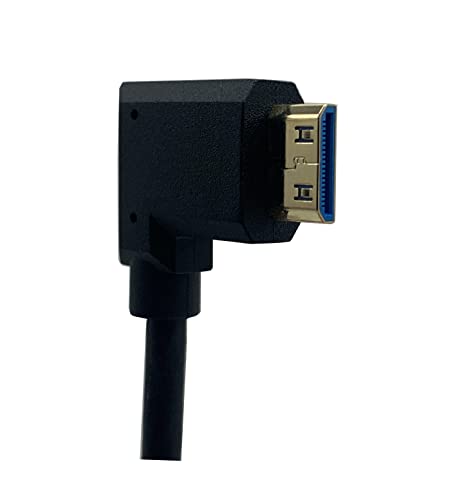 Halokny nagysebességű Mini HDMI Csatlakozó Férfi HDMI Mini Csatlakozó Férfi - Fekete (Mini HDMI-Mini HDMI(Balra))