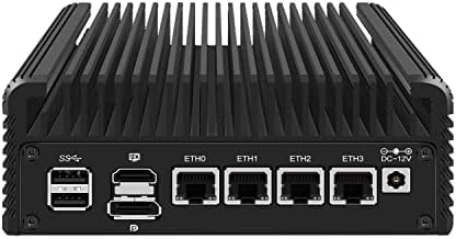 HUNSN Micro Tűzfal Készülék, Mini PC, OPNsense, VPN Router, PC, Intel Éger-Tó-N 12 Gen N95, RJ35, GPIO, TF Slot, HDMI, DP,