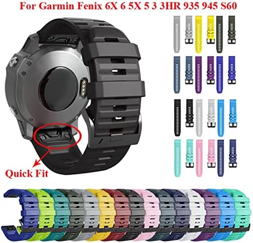 HWGO 26 22mm Quick Fit Watchband A Garmin Fenix 7 7X 6X 6Pro Watch Szilikon Easy Fit Csukló Heveder Zenekar A Fenix 5X 5