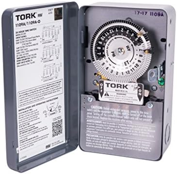 NSi Iparágak TORK 1109A Beltéri 40-Amp Multi-V Mechanikus Világítás, Berendezés Időzítő - 24 Órás Programozás - Több Be - /Kikapcsolása