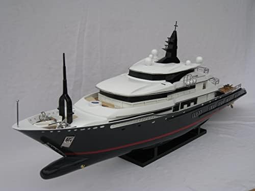 Modern Jachtok Alfa Nero Hossza 70 - Fa Hajó Modell - Kézzel Készített
