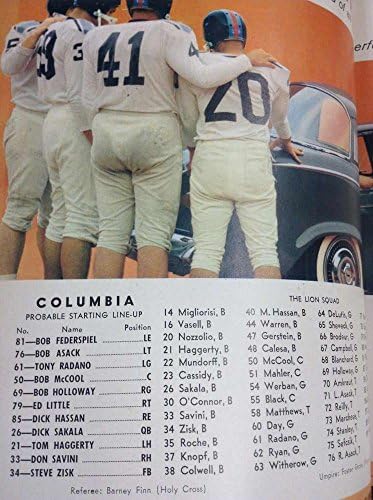 1960-ban a Columbia vs Barna Vintage Foci Program L12080