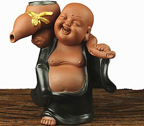 EXCEART lakberendezés Kerti Dekoráció Maitreya Buddha-Szobor Kínai Zisha Tea Pet Vagyon Szerencsés Figura a Kínai kung-fu