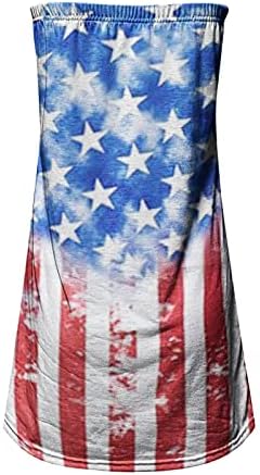 lcepcy Női Váll nélküli Tartály Tetejét Amerikai Zászló Grafikai Mellény Divatos Ujjatlan Pólók 4. július 2023
