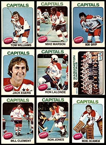 1975-76 O-Pee-Chee Washington Capitals Közelében Csapat készen áll a Washington Capitals-Hockey (Set) EX/MT Főváros-Hoki