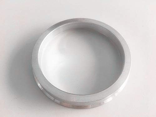 NB-AERO 4pc Ezüst Alumínium Hubrings 73mm (Kerék), hogy 58.1 mm (Hub) | Hubcentric Középső Gyűrű 58.1 mm-73MM
