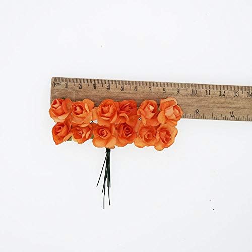 Luvhua 0.5 Mini Papír Virágok Kézműves Papír Rózsa a Scrapbooking DIY Papír Virág Drót Ered Kis Mesterséges Virágok, Esküvői Kártya