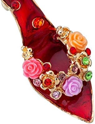 A Ravasz Bagoly Mini Aranyos Magas Sarkú Stiletto Rózsákkal kulcstartók