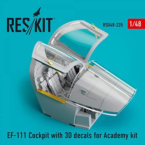 Reskit RSU48-0235 1/48 EF-111 Cockpit 3D Matricák az Akadémia készlet