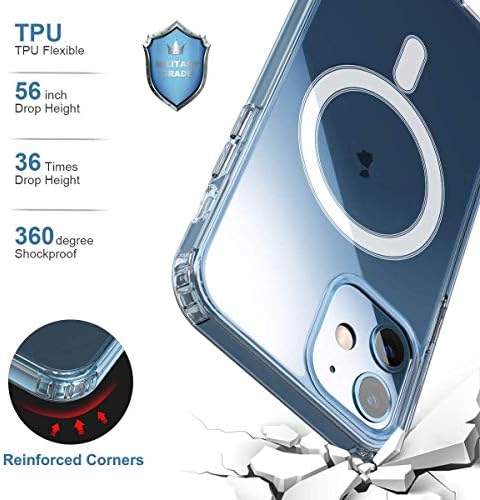 LANDEE Kompatibilis az iPhone 8 Plusz Mag-Biztonságos Esetben Mágneses Tiszta Ügy, Átlátszó