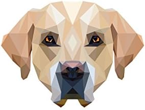 Labrador, Sírkő Kerámia Plakett egy Kép egy Kutyát, Geometriai