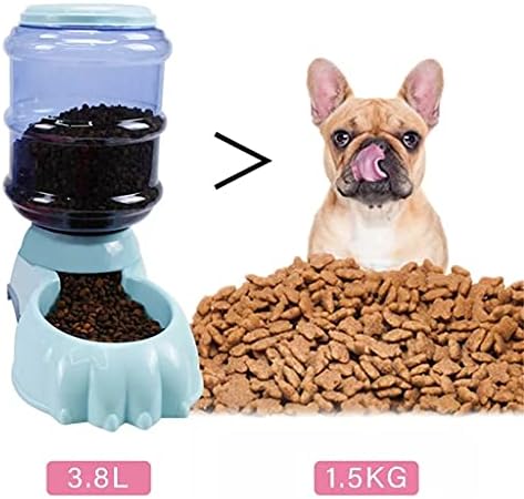 SLATIOM Kisállat kiegészítők kutya adagolók kutya készletek automatikus adagoló kutya víz adagoló 3.8 L hordozható kutya víz üveg tál