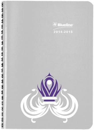 Blueline Silkscreened Akadémiai Heti/Havi Tervező, augusztus, július, Szürke 8 x 5 cm 1 Tervező (CA155.02-15)