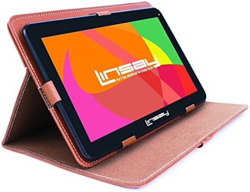 LINSAY 10.1 Quad Core 2 GB RAM, 32 gb-os Android 11 Tablet Brown-Ügyben
