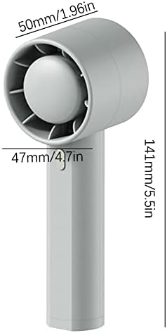 Delarsy Turbó Kézi Ventillátor USB Lombtalan Kis Ventilátor Újratölthető Hordozható Diák Zsebében Rajongó PO5