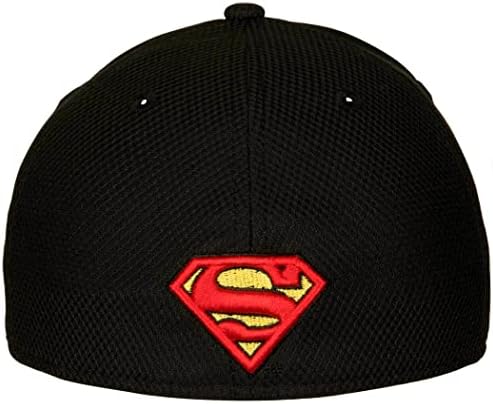 Új Korszak Klasszikus Superman Logo Fekete Colorway 39Thirty Ellátott Sapka
