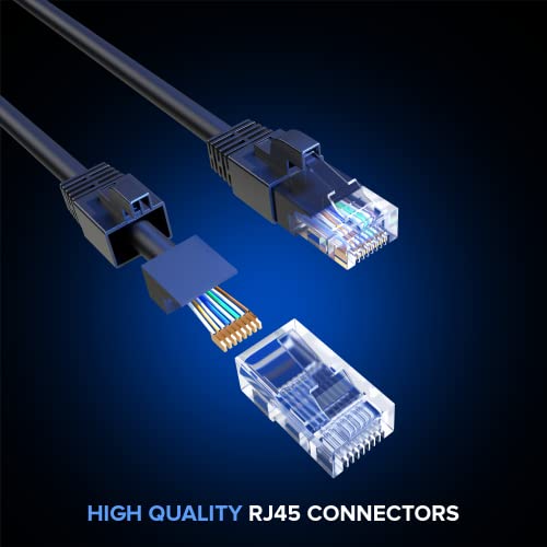 Maximm Cat 6 Ethernet-Kábel 0.6 Ft, (100-Pack) Cat6 Kábel, hálózati Kábel, Internet, Kábel Hálózati Kábel - UTP (Zöld)