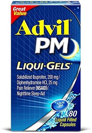 Advil PM 200 mg Ibuprofén Liqui-Gél 80 ea (Csomag 2)