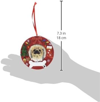 Palotapincsi Karácsonyi Dísz-Koszorú Alakú, Könnyen Személyre Szabott Ünnepi Dekoráció Egyedi Pekingi Szerető Ajándékok