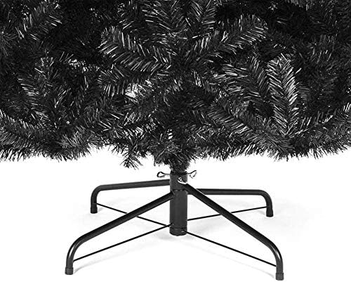 ZHAOSHUNLI Mesterséges karácsonyfa Díszítés a Fióktelep Tüskék Összecsukható Állvány - Fekete (Méret : 120cm)
