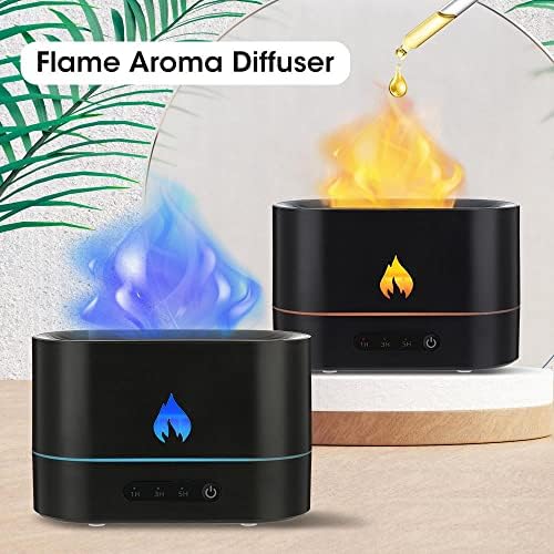 Tűz Hatása Aroma Diffúzor Aromaterápiás Szimuláció Láng USB Levegő Párásító Aromatizer Haza Szoba Illat Parfüm Diffúzor