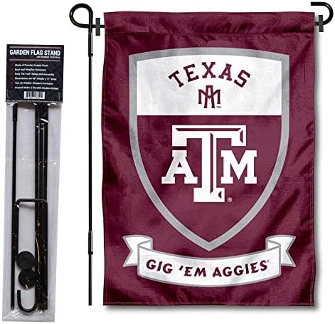 A Texas A&M University Koncert Em Aggies Pajzs Kert Zászló, illetve Lobogó Álljon Rúd Tartóját Készlet