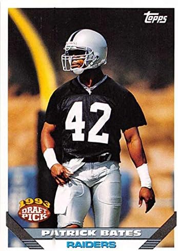 1993 Topps Foci 314 Patrick Bates RC Újonc Kártya Los Angeles Raiders Hivatalos NFL Kereskedelmi Kártyát A Topps Cég