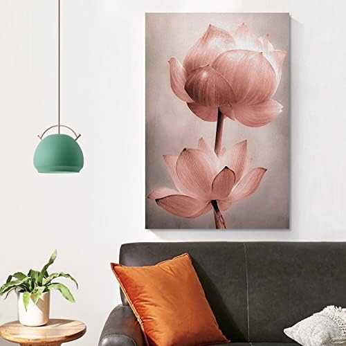 Vászon Festmény Falfestmény Rózsaszín Lotus Home Fali Dekor Art Poszter Vászon Fal Művészi Nyomatok a Fali Dekor Room Decor Hálószoba Decor