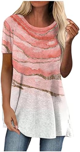 Női Póló Ősszel, Nyáron 2023 Rövid Ujjú Sleeve Csónak Nyakú Pamut Grafikus Társalgó Felső Tshirt a Tini Lányok 6H 6H