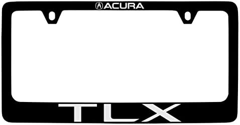 Acura TLX Wordmark Fekete cink Bevonatú Fém Rendszámtábla Keret tartó 2 Lyuk