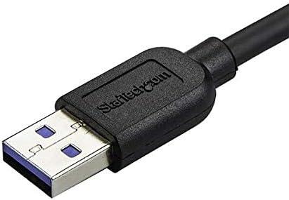 StarTech.com 2m 6 ft Vékony Mikro USB 3.0 Kábel M/M - derékszögű Micro-USB - USB 3.0 EGY Mikro-B - Ferde Micro USB - USB 3.1